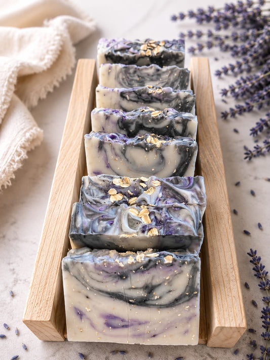 Lavender & Charcoal Soap Loaf - Uncut